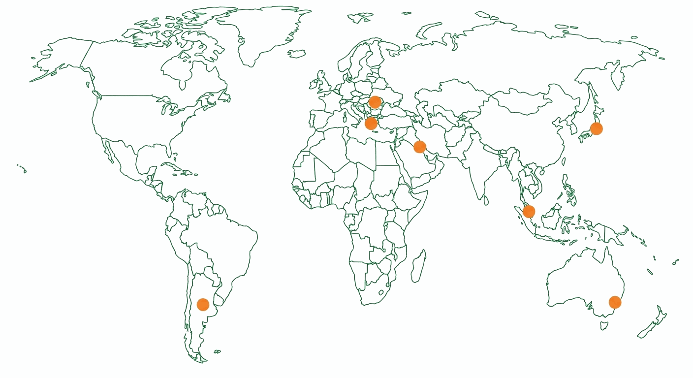 World map showing Project Origin's distribution partners