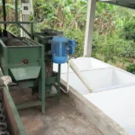 Specialty coffee processing equipment at El Liquidambar Honduras