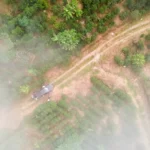 Driving through Finca Cheli Honduras