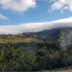 Landscape mountain view of Los Cedros Honduras