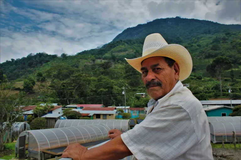 Coffee producer Pedro Moreno at his farm Finca Moreno in Honduras