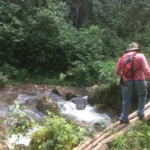 Exploring the land at Tio Juan in Honduras