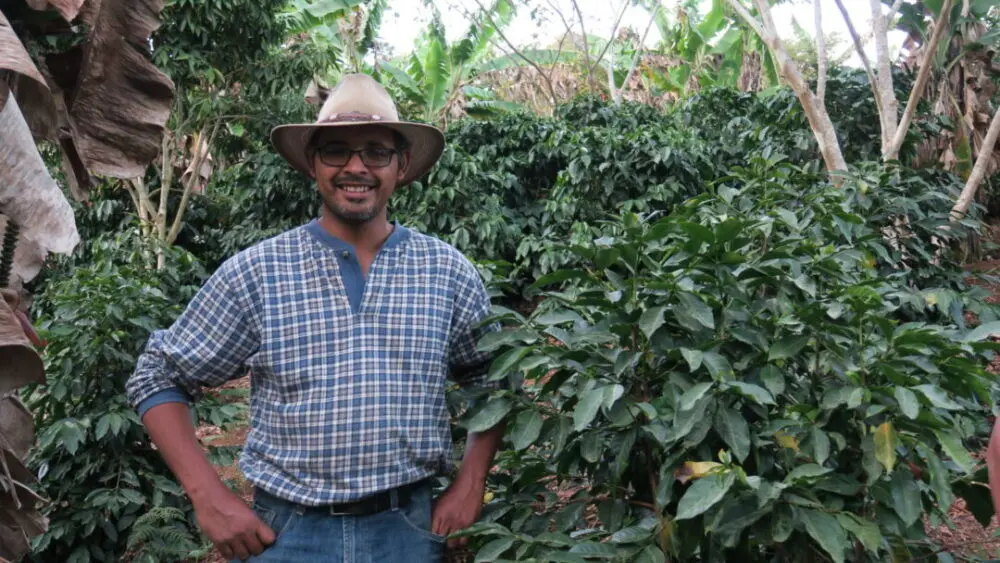Producer Fernando Contreras owns Entre Caminos located in the Marcala region of Honduras