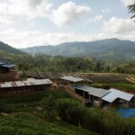 Top view of Cyato Washing Station in the coffee belt in Rwanda