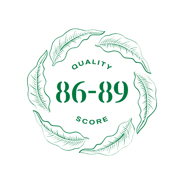 Green label coffees score 86-89 points. This range is diverse and can serve any purpose. Most Project Origin coffees sourced sit in this category.