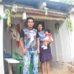 Coffee producer Walter Samuel Ramirez and his family at El Pino Honduras