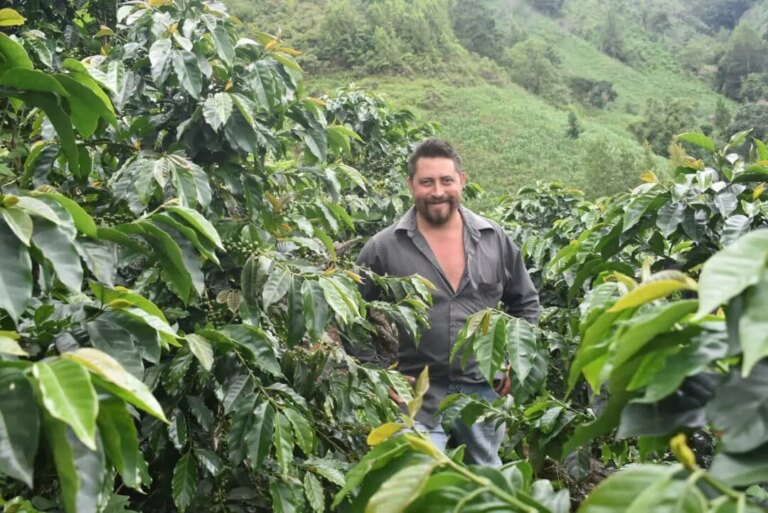 Coffee producer Jose Efrain Gonzales at his farm finca la Perla in Honduras
