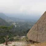 Cross valley view of Maubisse in Timor-Leste