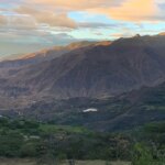 Mountain views from coffee farm Alaska del Sur in Ecuador