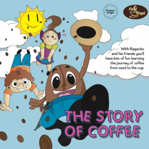 Coffee book for children to learn the process of coffee
